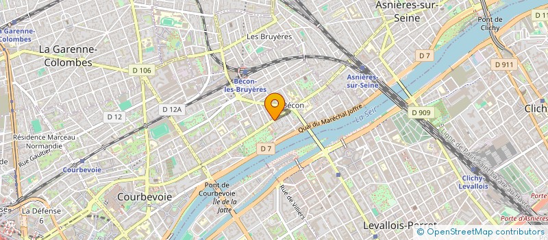 localisation de l'entreprise MADAME VERONIQUE MAROT à COURBEVOIE
