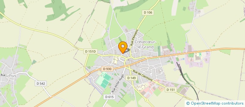 localisation de l'entreprise MADAME VERONIQUE MARQUER  CREVECUR-LE-GRAND
