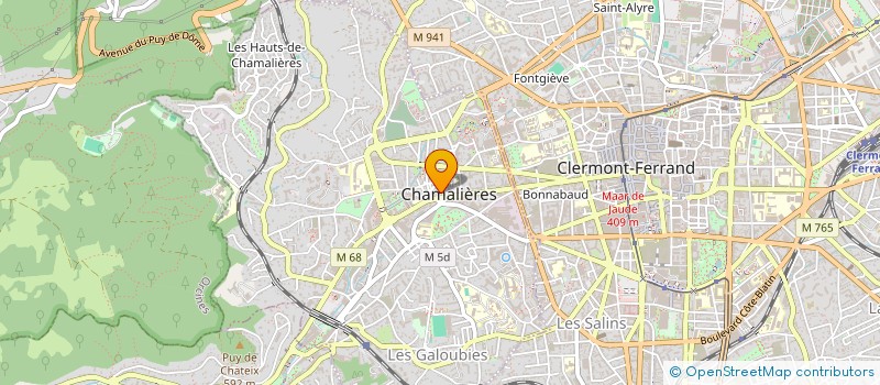 localisation de l'entreprise MADAME VERONIQUE MARSIN  CHAMALIERES