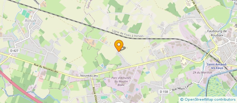 localisation de l'entreprise MADAME VERONIQUE MARSY  SAINT-AMAND-LES-EAUX