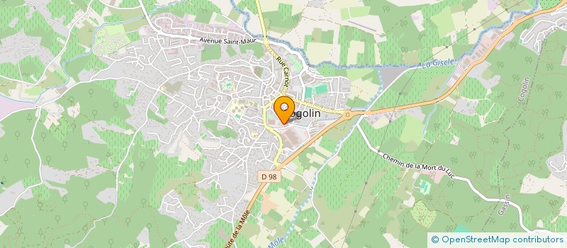 localisation de l'entreprise MADAME VERONIQUE MARTIN à COGOLIN