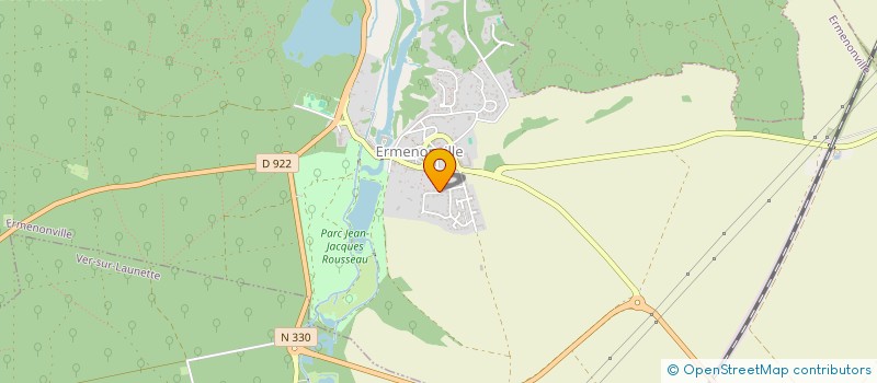 localisation de l'entreprise MADAME VERONIQUE MARTIN  ERMENONVILLE