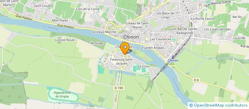 localisation de l'entreprise MADAME VERONIQUE MARTINEAU à CHINON