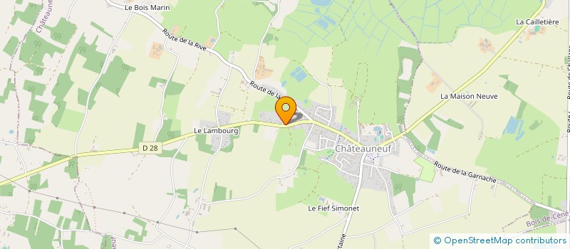 localisation de l'entreprise MADAME VERONIQUE MARTINEAU  CHATEAUNEUF