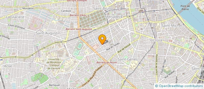 localisation de l'entreprise MADAME VERONIQUE MARTINON à BORDEAUX