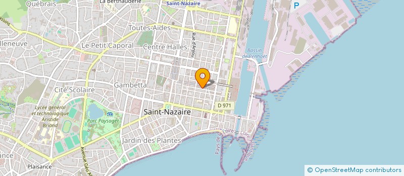 localisation de l'entreprise MADAME VERONIQUE MARTY  SAINT-NAZAIRE