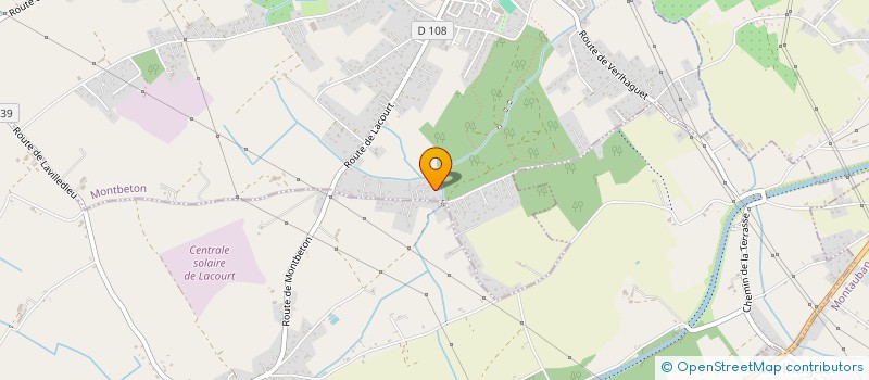 localisation de l'entreprise MADAME VERONIQUE MARY  MONTBETON