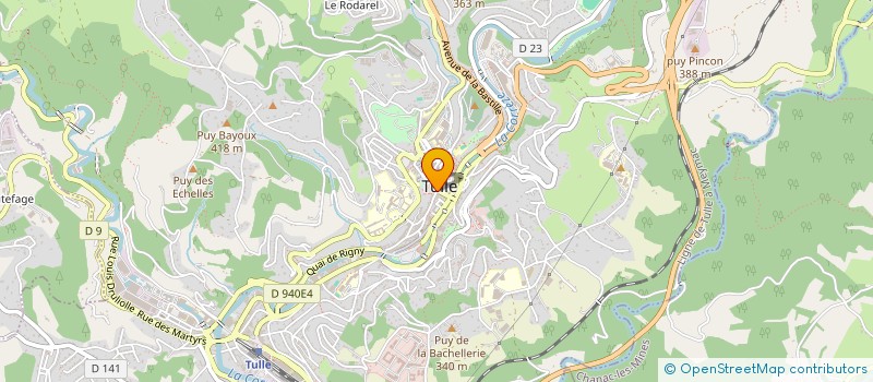 localisation de l'entreprise MADAME VERONIQUE MAS  TULLE