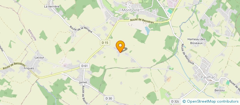 localisation de l'entreprise MADAME VERONIQUE MASBOU  MONTJOIRE