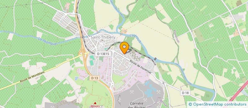 localisation de l'entreprise MADAME VERONIQUE MASSE à SAINT-THIBERY