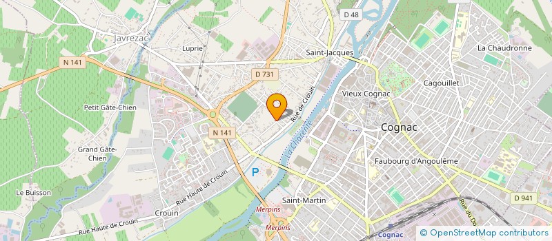 localisation de l'entreprise MADAME VERONIQUE MATARD à COGNAC