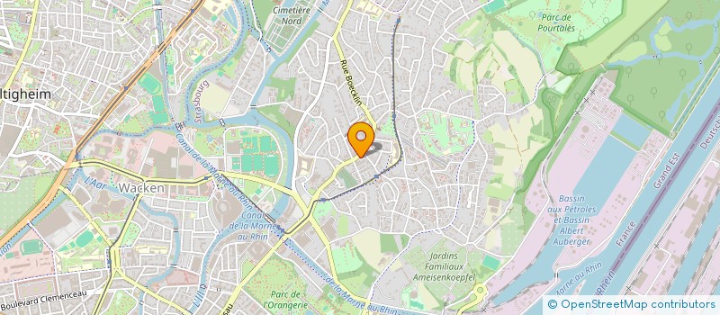 localisation de l'entreprise MADAME VERONIQUE MATHIS  STRASBOURG