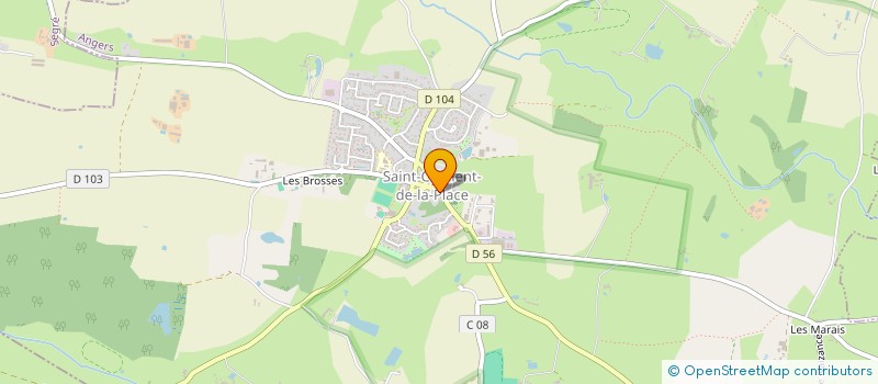 localisation de l'entreprise MADAME VERONIQUE MAUBEC  SAINT-CLEMENT-DE-LA-PLACE