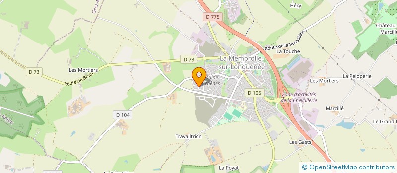 localisation de l'entreprise MADAME VERONIQUE MAUBUISSON  LONGUENEE-EN-ANJOU