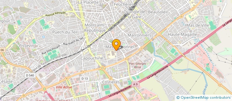 localisation de l'entreprise MADAME VERONIQUE MAUREL  NIMES