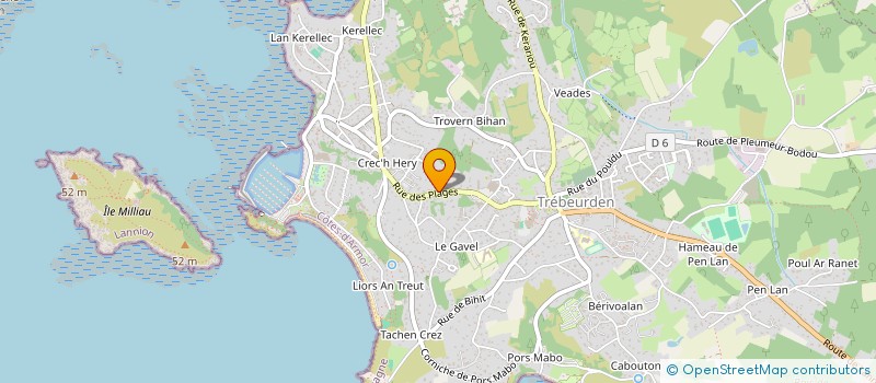 localisation de l'entreprise MADAME VERONIQUE MAURENCE  TREBEURDEN