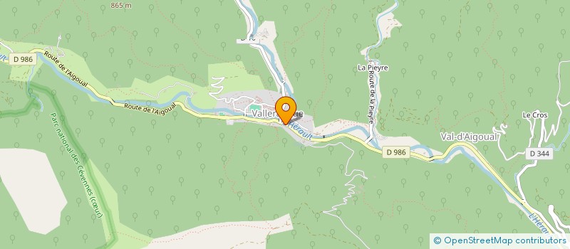 localisation de l'entreprise MADAME VERONIQUE MAURIN  VAL-D'AIGOUAL