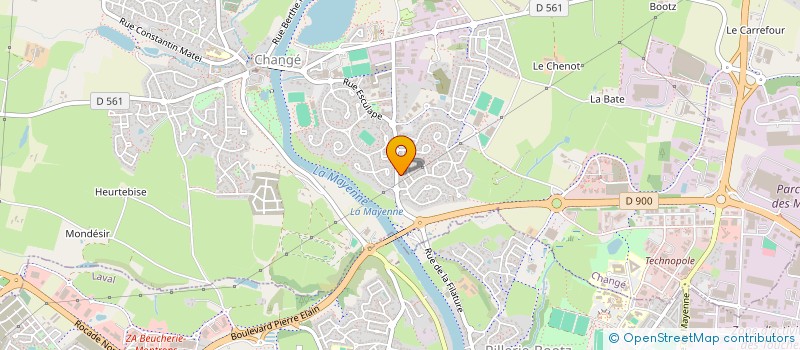 localisation de l'entreprise MADAME VERONIQUE MAWDSLEY  CHANGE