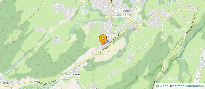 localisation de l'entreprise MADAME VERONIQUE MAYEUX  SAINT-GEOIRE-EN-VALDAINE