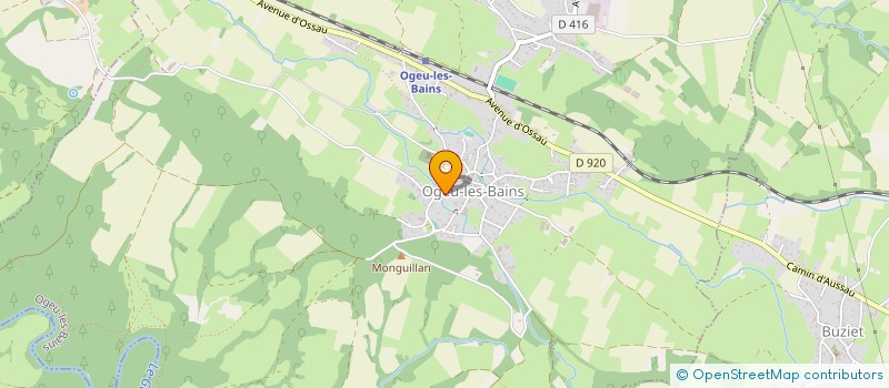 localisation de l'entreprise MADAME VERONIQUE MAYLIN  OGEU-LES-BAINS