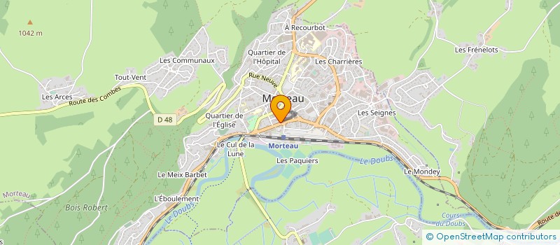 localisation de l'entreprise MADAME VERONIQUE MAZARD à MORTEAU