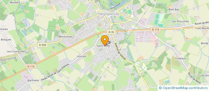 localisation de l'entreprise MADAME VERONIQUE MAZELLE  NEGREPELISSE