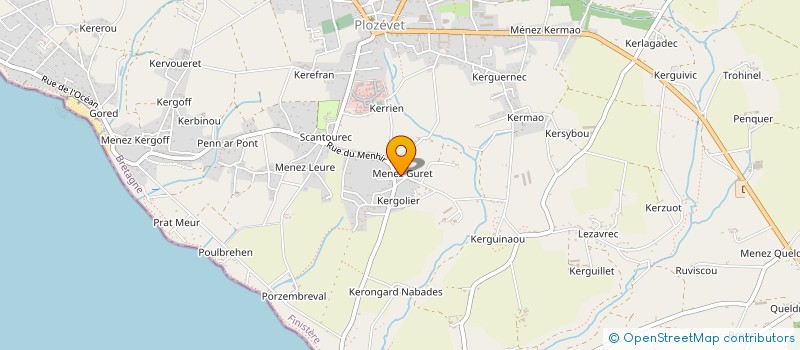 localisation de l'entreprise MADAME VERONIQUE MAZIERE à QUIMPER