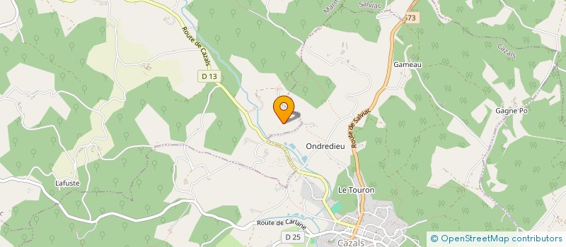 localisation de l'entreprise MADAME VERONIQUE MAZIERES  MARMINIAC