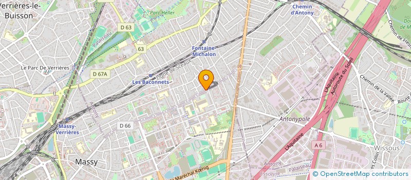 localisation de l'entreprise MADAME VERONIQUE MEGE à ANTONY