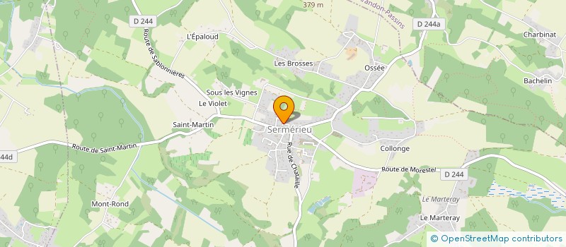 localisation de l'entreprise MADAME VERONIQUE MEGOZ  SERMERIEU