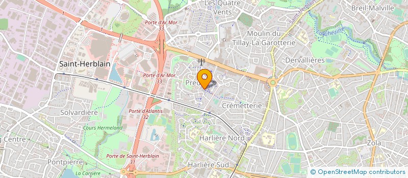 localisation de l'entreprise MADAME VERONIQUE MERCIER à SAINT-HERBLAIN