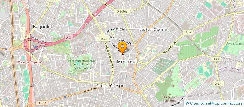 localisation de l'entreprise MADAME VERONIQUE MERGER à MONTREUIL