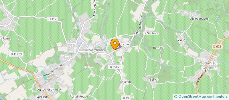 localisation de l'entreprise MADAME VERONIQUE MERLET  VERDELAIS