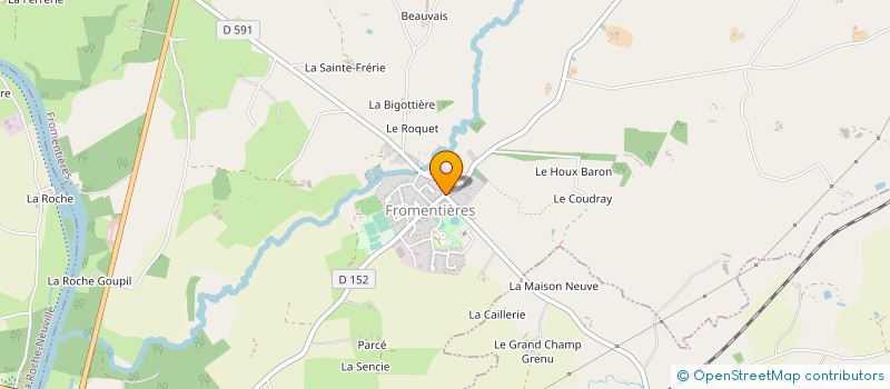 localisation de l'entreprise MADAME VERONIQUE MESLAY  FROMENTIERES