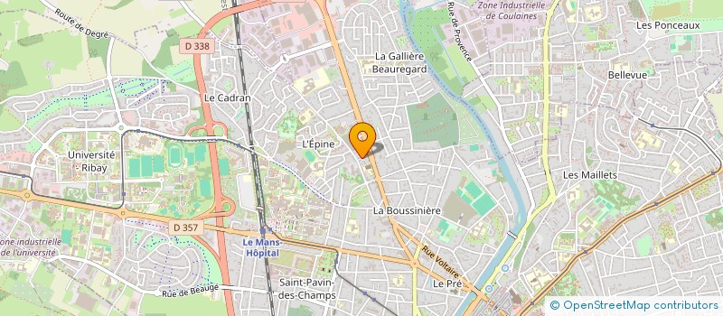 localisation de l'entreprise MADAME VERONIQUE MEUNIER  LE MANS