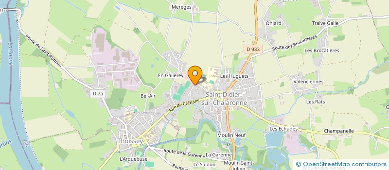 localisation de l'entreprise MADAME VERONIQUE MEUNIER à SAINT-DIDIER-SUR-CHALARONNE
