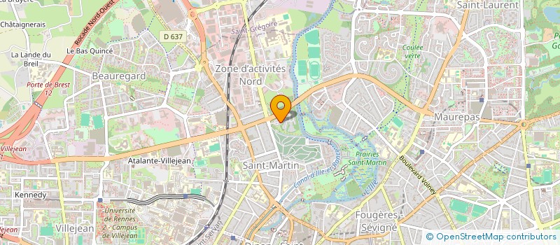 localisation de l'entreprise MADAME VERONIQUE MICHAUX  RENNES