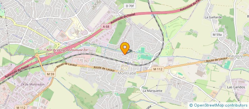 localisation de l'entreprise MADAME VERONIQUE MICHOLET  MONTRABE