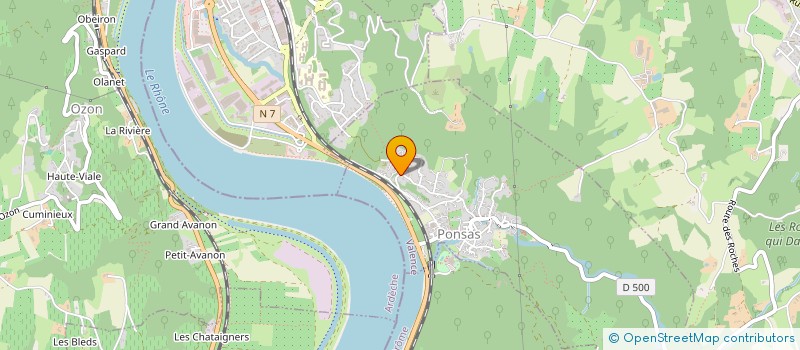 localisation de l'entreprise MADAME VERONIQUE MICHOT  PONSAS