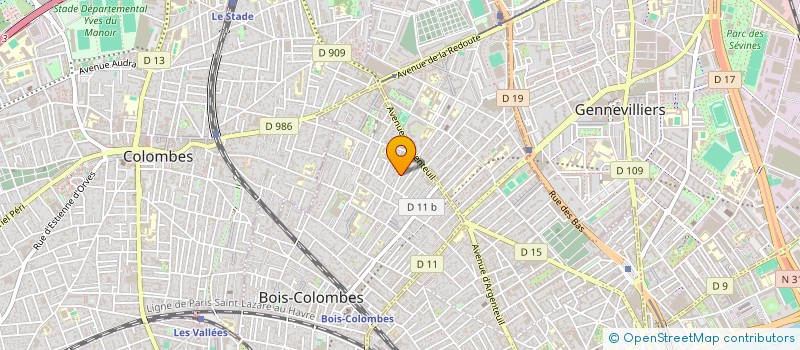 localisation de l'entreprise MADAME VERONIQUE MIDEY à BOIS-COLOMBES