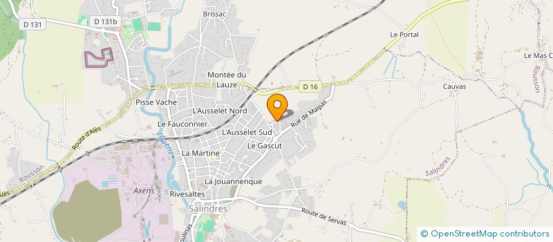 localisation de l'entreprise MADAME VERONIQUE MIGLIORE à SALINDRES