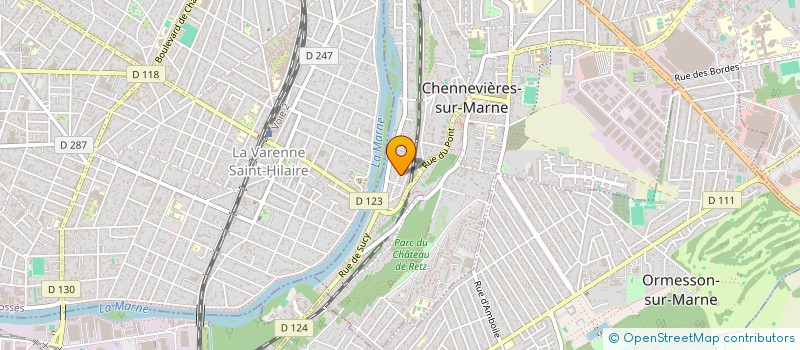 localisation de l'entreprise MADAME VERONIQUE MILLAC  CHENNEVIERES-SUR-MARNE