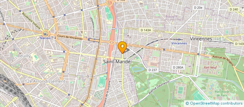 localisation de l'entreprise MADAME VERONIQUE MILLANT  SAINT-MANDE