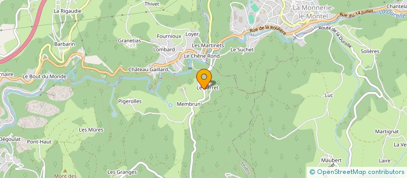 localisation de l'entreprise MADAME VERONIQUE MIRAMAND  THIERS