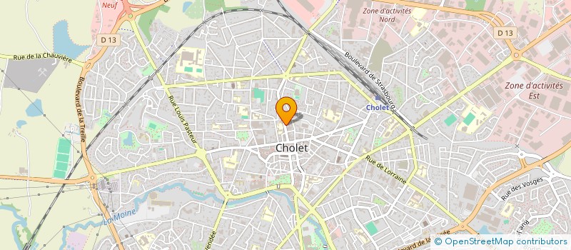 localisation de l'entreprise MADAME VERONIQUE MOINARD à CHOLET