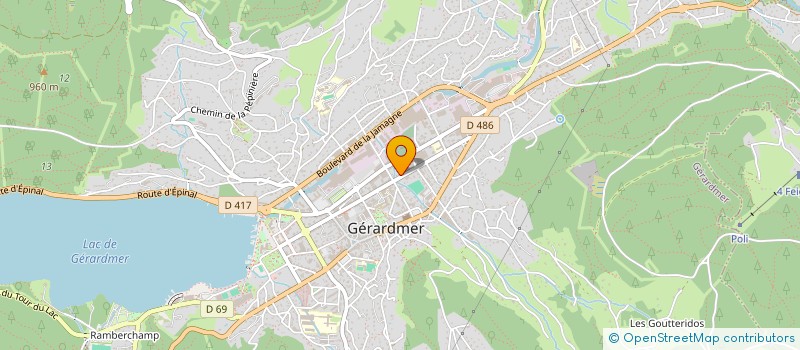 localisation de l'entreprise MADAME VERONIQUE MOLINARI  GERARDMER