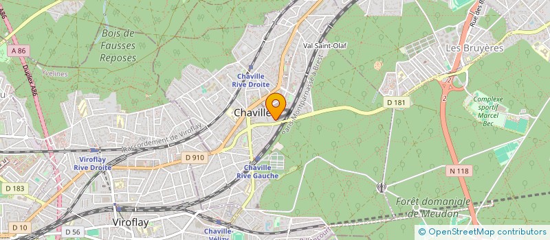 localisation de l'entreprise MADAME VERONIQUE MOLLARD à CHAVILLE