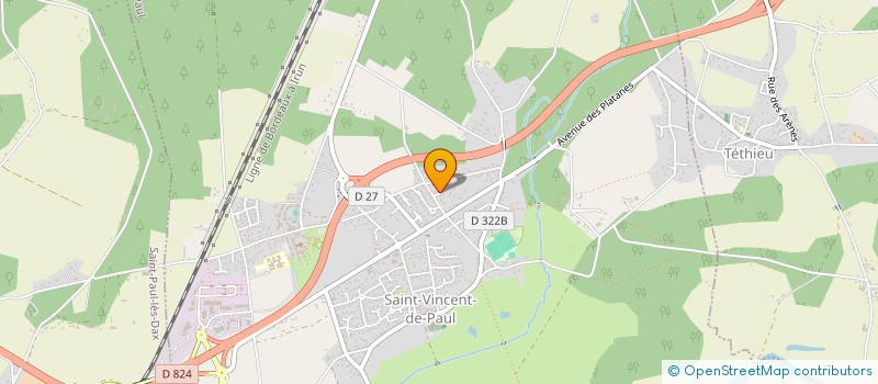 localisation de l'entreprise MADAME VERONIQUE MONDENX  SAINT-VINCENT-DE-PAUL