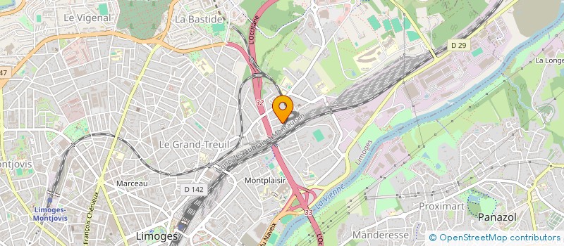 localisation de l'entreprise MADAME VERONIQUE MONDON à LIMOGES