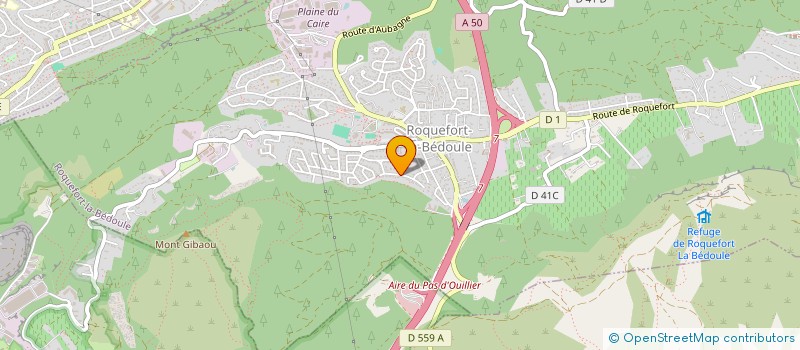 localisation de l'entreprise MADAME VERONIQUE MONFREUX  ROQUEFORT-LA-BEDOULE